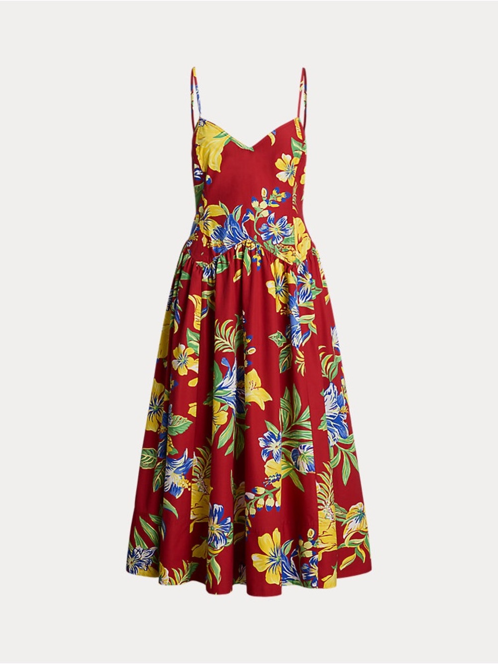 Polo by Ralph Lauren Tropical-Floral Cotton Midi Dress NWT size 6 retails $498 - Picture 2 of 8